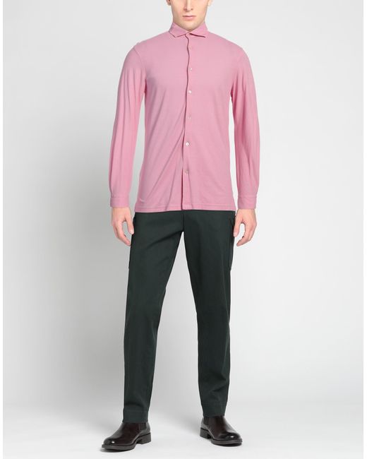 FILIPPO DE LAURENTIIS Pink Shirt for men