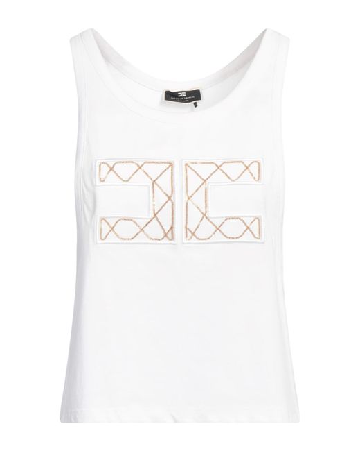 Elisabetta Franchi White Tank Top