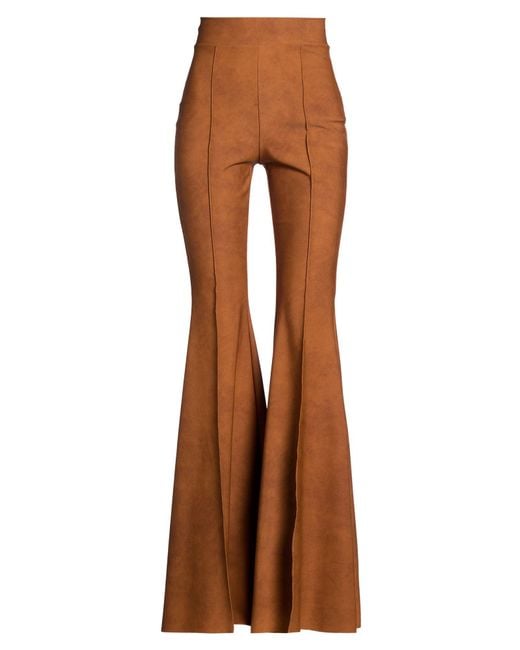 La Petite Robe Di Chiara Boni Brown Pants