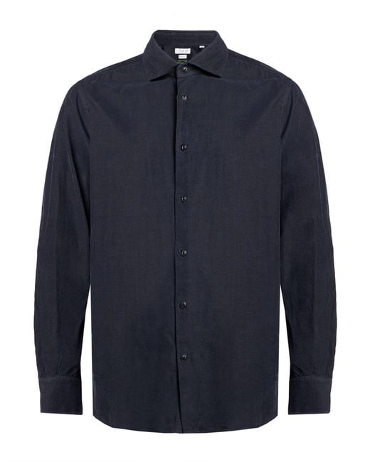 Glanshirt Blue By Slowear Shirt Cotton for men