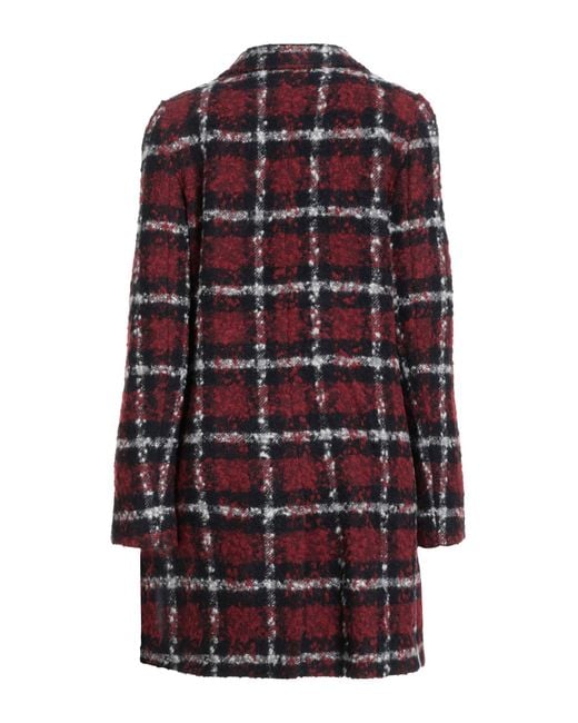 Dolce & Gabbana Red Brick Coat Alpaca Wool, Wool, Polyamide