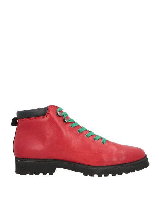 Pànchic Red Ankle Boots Leather for men