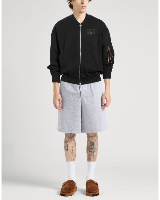 Aries Black Sweatshirt Cotton for men