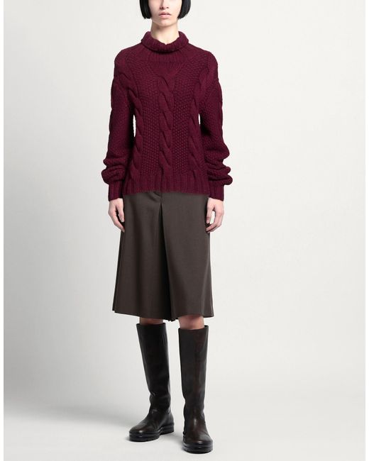 EXCUSE·MOI Purple Turtleneck Cashmere