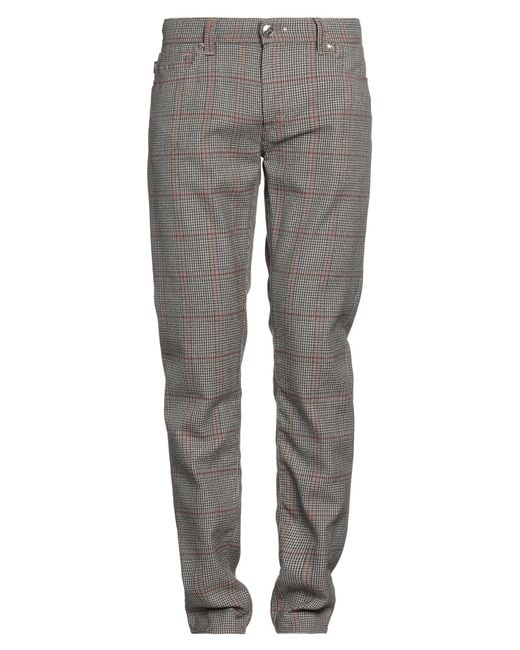 Tramarossa Gray Pants Virgin Wool for men