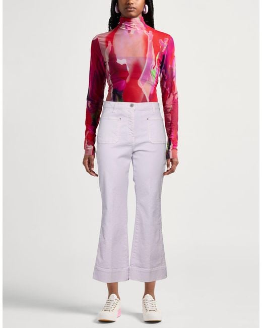 Haikure Purple Jeans Cotton, Elastane