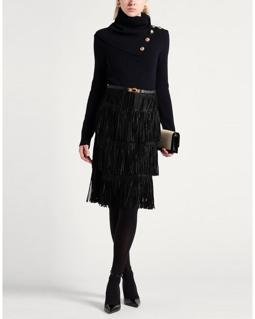 Rabanne Black Turtleneck Merino Wool