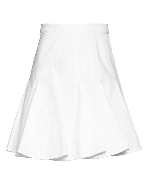 N°21 White Denim Skirt