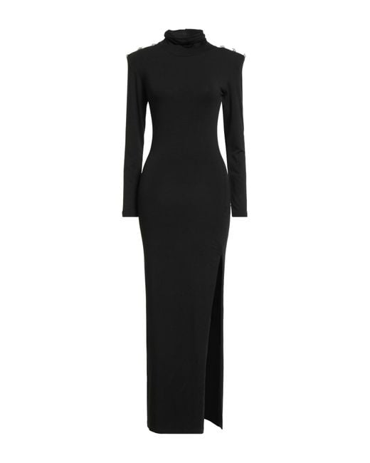 Giulia N Couture Black Maxi-Kleid