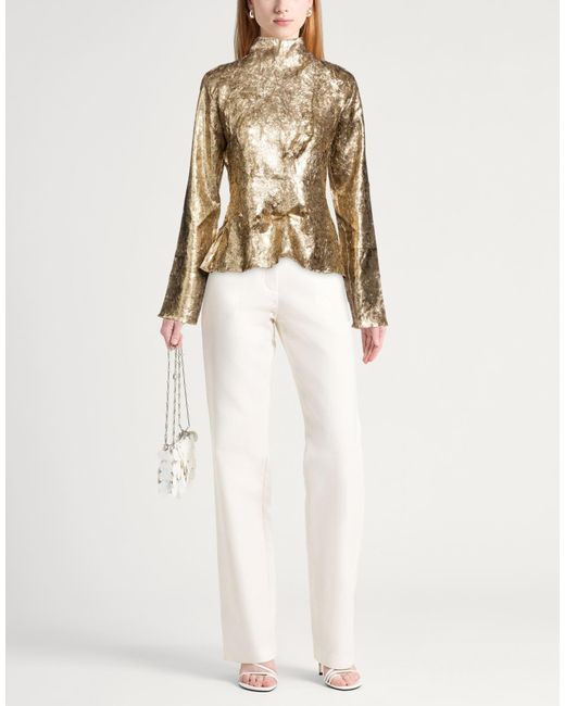 Ganni Metallic Top