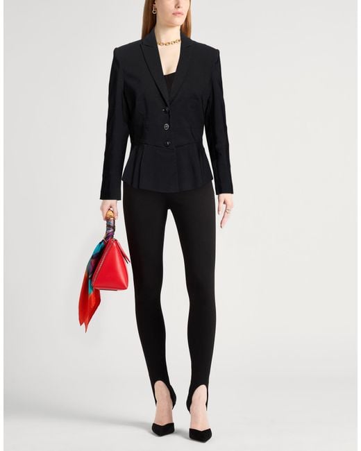 Roberto Cavalli Blue Blazer Rayon, Polyamide, Elastane