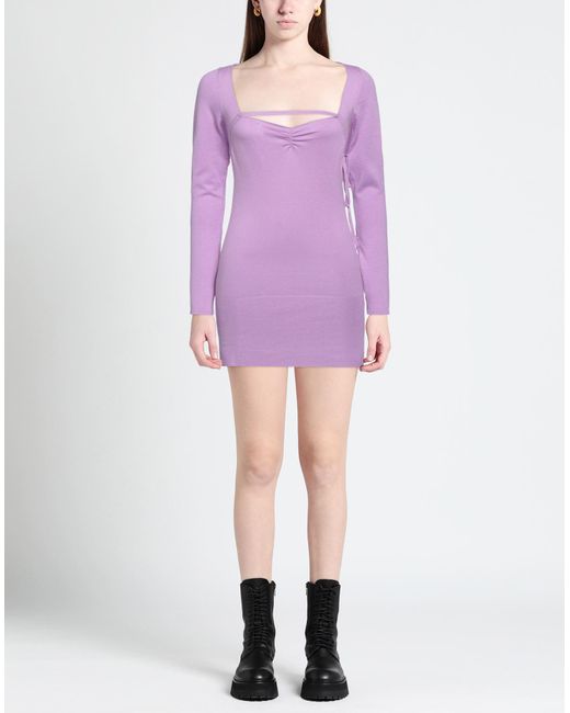 Cruciani Purple Mini Dress