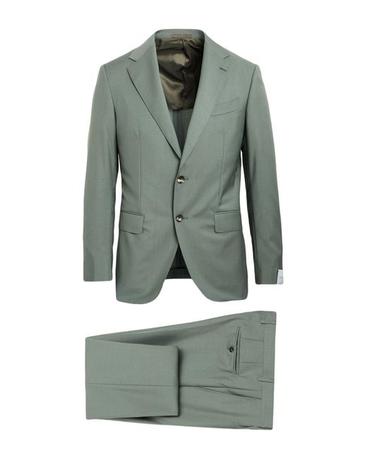 Traje Caruso de hombre de color Green