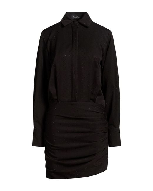 ACTUALEE Black Mini Dresses