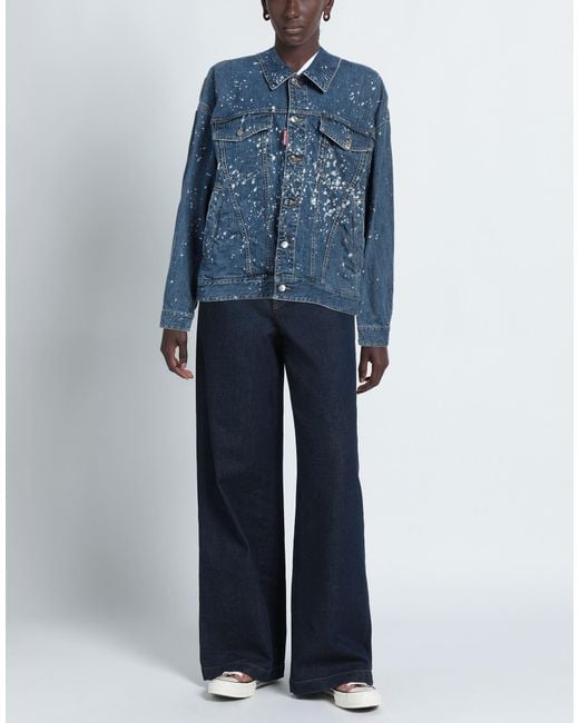 DSquared² Blue Denim Outerwear