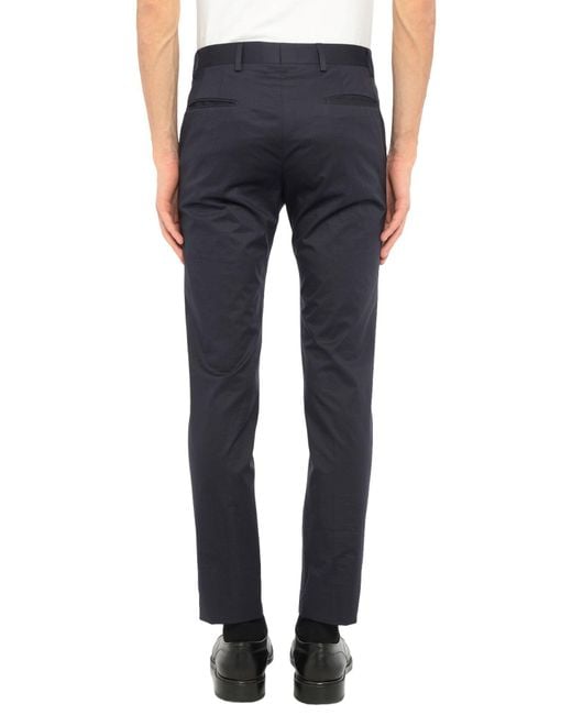 Paul Smith Blue Pants Cotton, Elastane for men