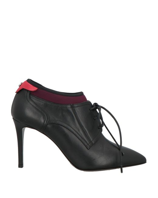 Pollini Black Lace-Up Shoes