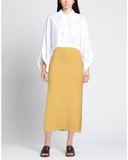 Chloé Yellow Midi Skirt