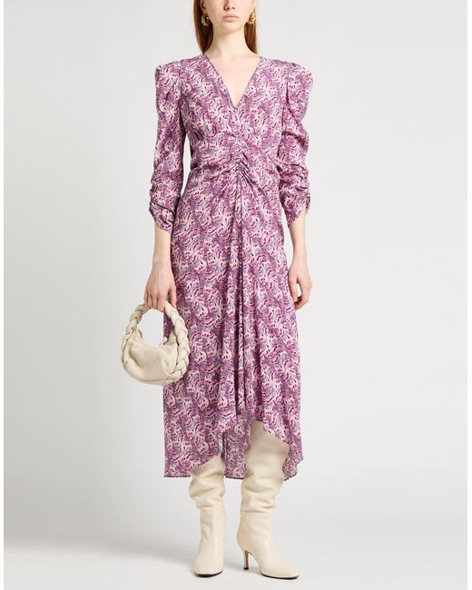 Isabel Marant Purple Midi-Kleid