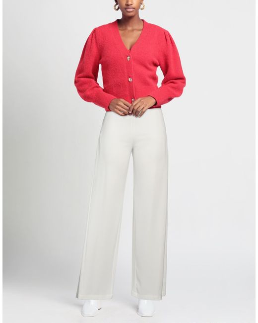 Stefano Mortari White Pants Polyester, Elastane