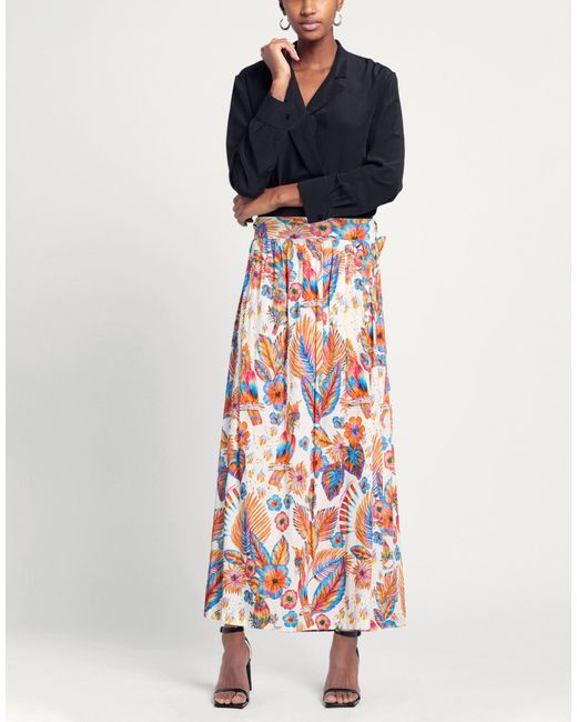 CONNOR & BLAKE White Maxi Skirt Cotton