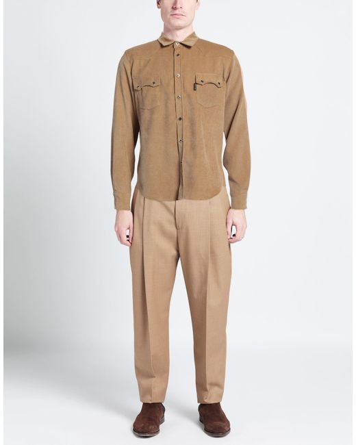 FAMILY FIRST Natural Sand Shirt Polyester for men