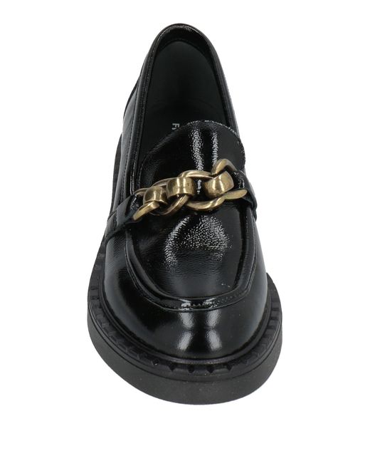 Frau Black Loafers