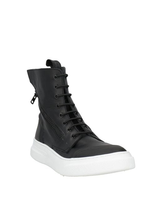 Bruno Bordese Black Sneakers Leather for men
