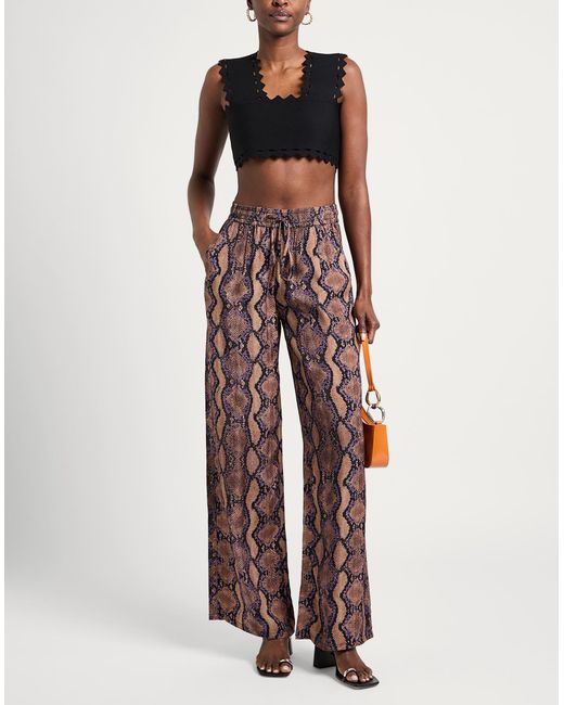 Pinko Red Pants Viscose
