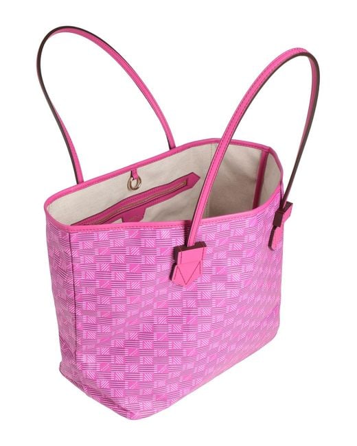 Moreau Paris Pink Saint Tropez Tote -- Fuchsia Handbag Textile Fibers