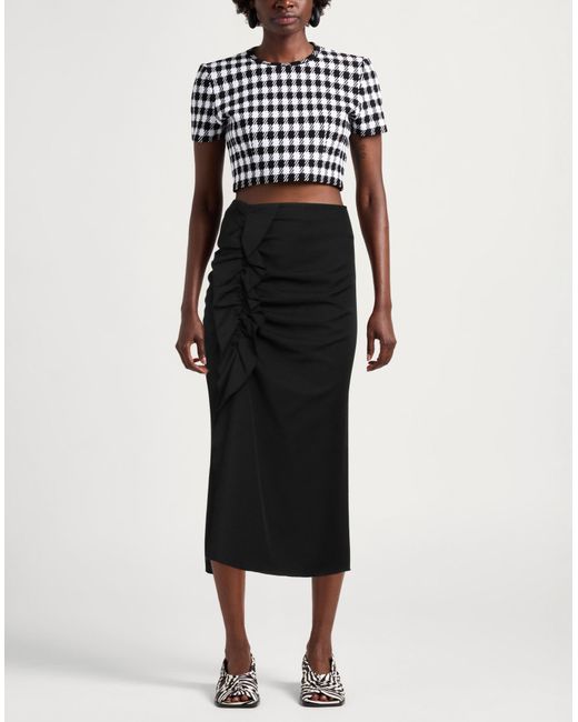 ViCOLO Black Midi Skirt Polyester