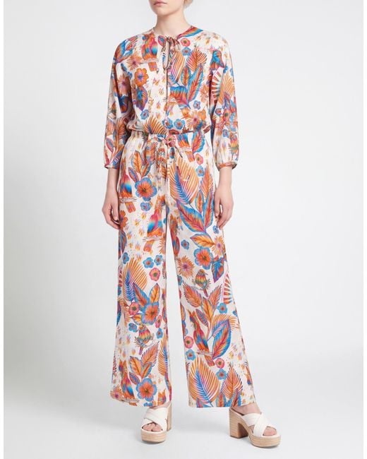 CONNOR & BLAKE White Jumpsuit Cotton