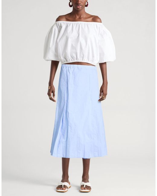 Sofie D'Hoore Blue Sky Midi Skirt Cotton