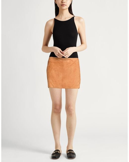 Ermanno Scervino Orange Shorts & Bermuda Shorts Sheepskin