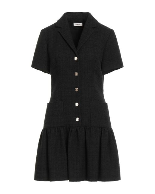 Sandro Black Mini-Kleid