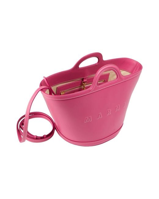 Marni Pink Fuchsia Handbag Leather