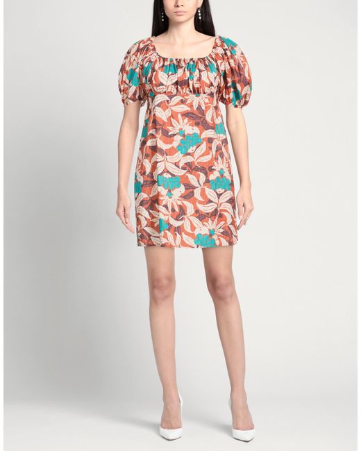 Maliparmi Red Mini Dress Polyester