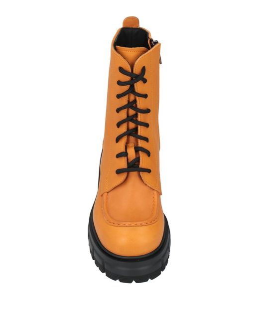 Barracuda Orange Ankle Boots