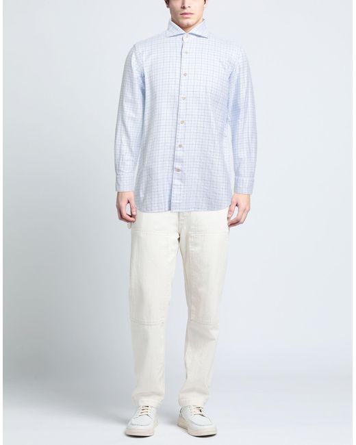 Alessandro Gherardi Blue Sky Shirt Cotton for men