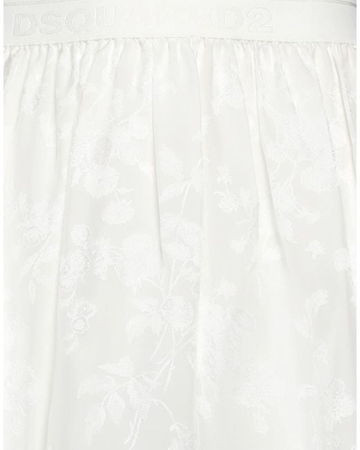 DSquared² White Mini Skirt