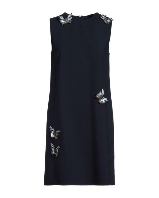 Oscar de la Renta Blue Mini-Kleid