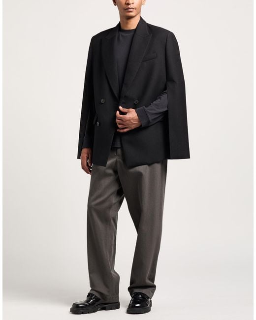 Valentino Garavani Black Blazer Virgin Wool, Silk for men