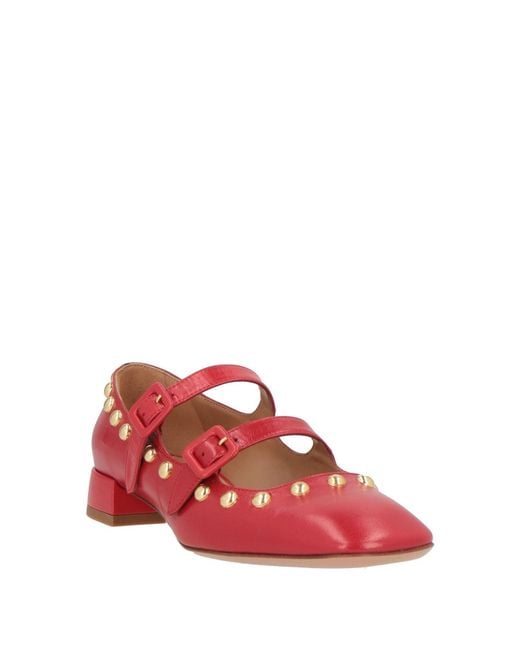 A.Bocca Red Ballet Flats