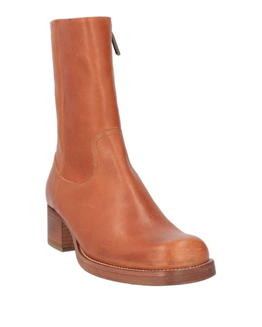 DSquared² Brown Tan Boot Cow Leather for men