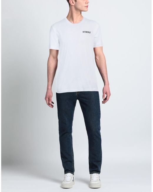 Camiseta Iceberg de hombre de color White