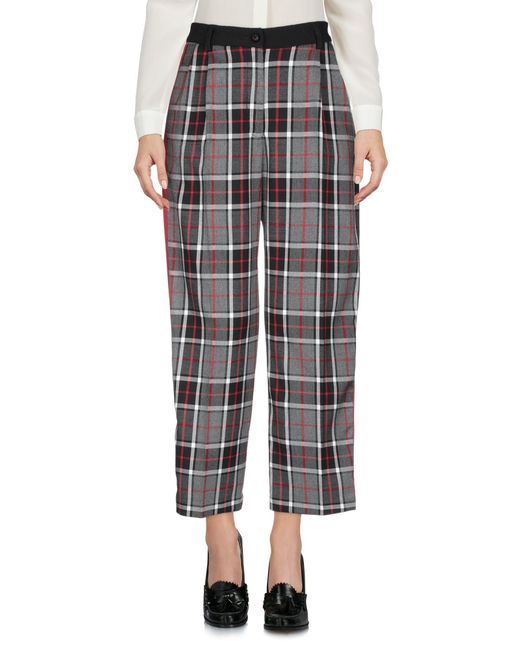 Nora Barth Gray Pants Polyester, Viscose, Elastane