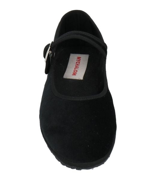 MyChalom Black Ballet Flats