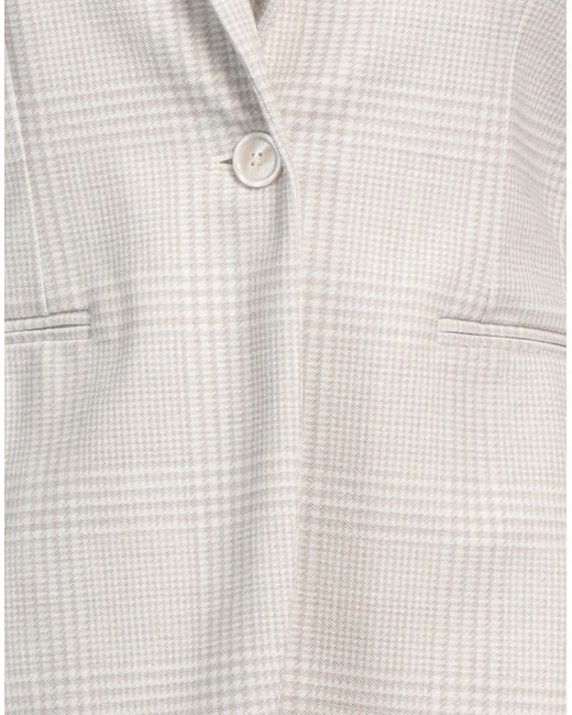 Circolo 1901 White Blazer Cotton, Elastane