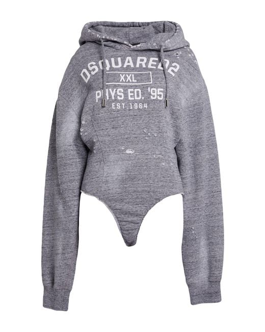 DSquared² Gray Bodysuit Cotton