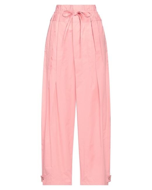 Jil Sander Pink Pants Cotton